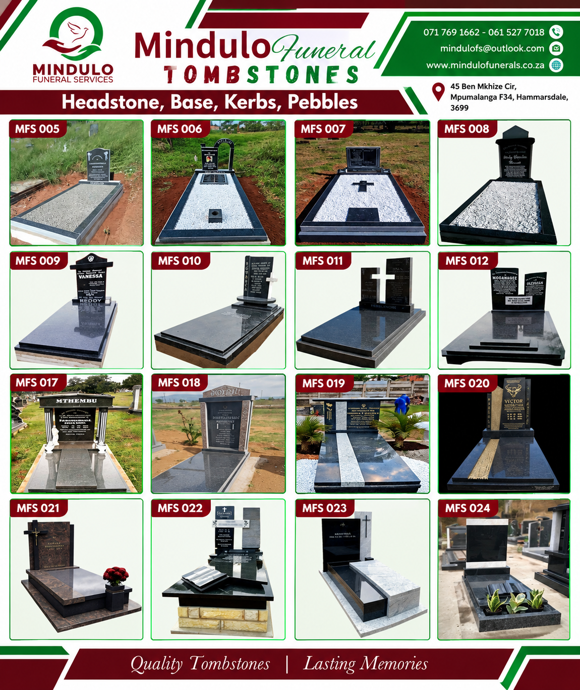 Tombstones & memorials